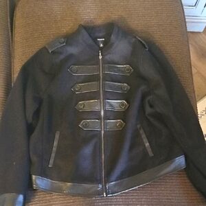 Torrid Black Military Field Jacket Sleek Design